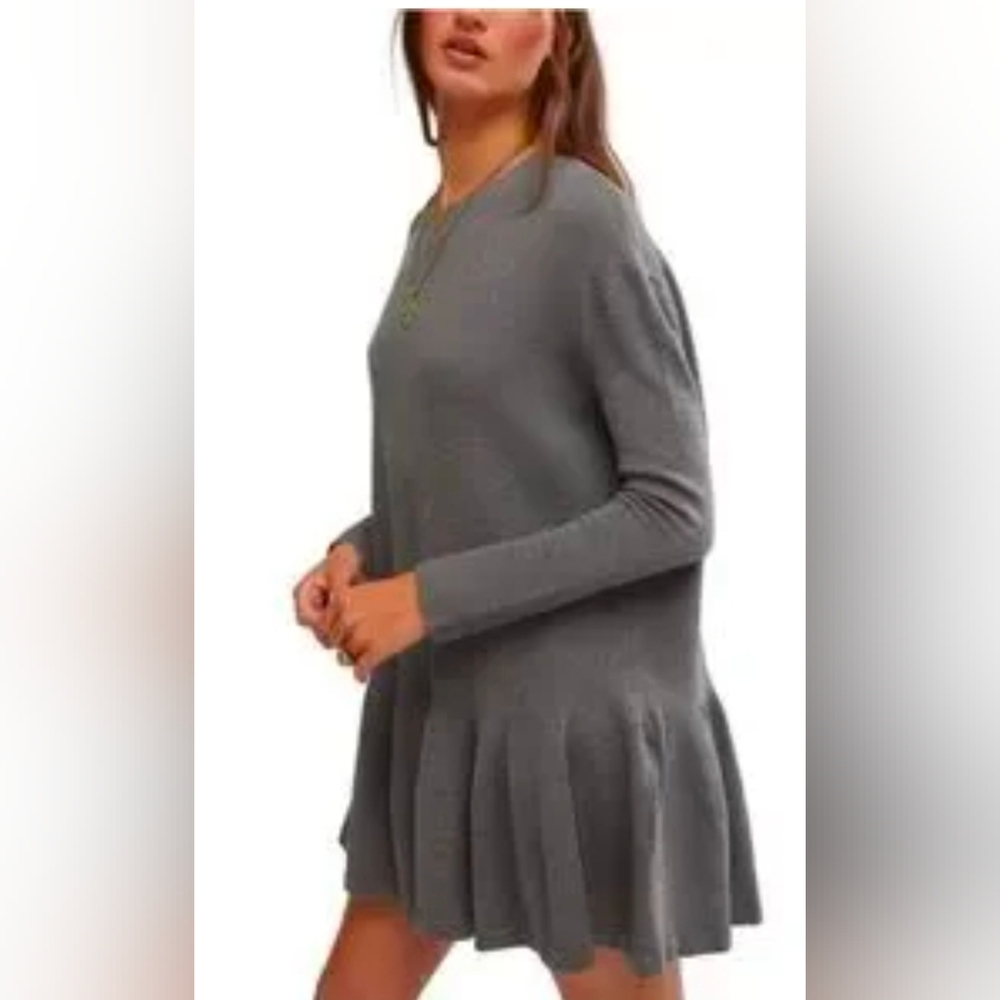 NWT FREE PEOPLE Time On My Side Mini Sweater Dress SZ M - Picture 3 of 3